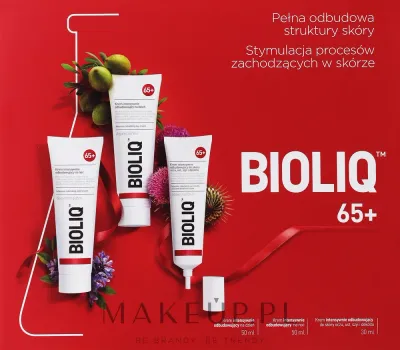 Набор Bioliq 65+ дневной ночной крем и крем для глаз с макадамией и гиалуроном 50+50+30 мл