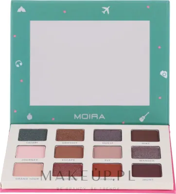Палетка теней для век Moira Happy Go, Fly, Travel Shadow Palette