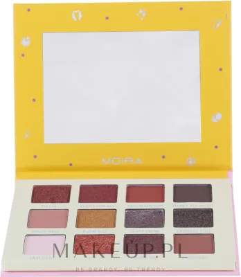 Палетка теней для век Moira Happy About Last Night Shadow Palette 12 оттенков