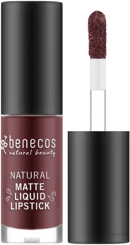 Жидкая помада для губ Benecos Natural Matte натуральная, оттенок Bloody Berry