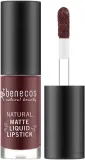 Жидкая помада для губ Benecos Natural Matte натуральная, оттенок Bloody Berry — фото 1