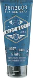 Гель 3 в 1 для тела, лица и волос для мужчин Benecos For Men Only Body Wash 3in1, 250 мл — фото 1
