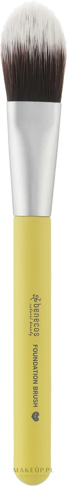 Плоская кисть для тональной основы Benecos Foundation Brush Colour Edition, 15,5 см