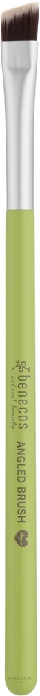 Скошенная кисть для бровей Benecos Angled Brush Color Edition плоская, 14 см