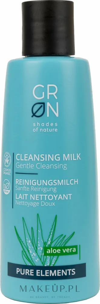 Молочко для лица GRN Pure Elements Aloe Vera Cleansing Milk очищающее, с экстрактом алоэ, 200 мл