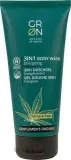 Гель для душа 3 в 1 для тела, волос и лица GRN Gentlemen's Organic Hemp & Hop с коноплёй и хмелем, 200 мл — фото 1