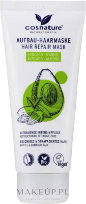 Маска для волос Cosnature Hair Repair ревитализирующая, для сухих и ломких волос, авокадо, миндаль и арган, объём, 100 мл
