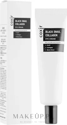 Крем для кожи вокруг глаз Coxir Black Snail Collagen Eye Cream противоморщинный, с муцином улитки и коллагеном, 30 мл