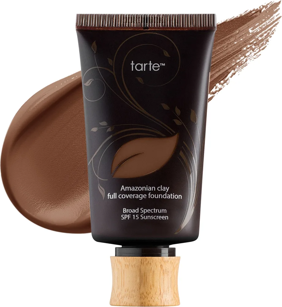 Тональная основа Tarte Cosmetics Amazonian Clay Full Coverage матирующая SPF 15, 50 мл, оттенок 53H Deep Honey