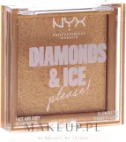 NYX Professional Makeup Rozświetlacz do twarzy i ciała - Хайлайтер для лица NYX Diamonds & Ice Face And Body, оттенок Citrine Dream — фото 3