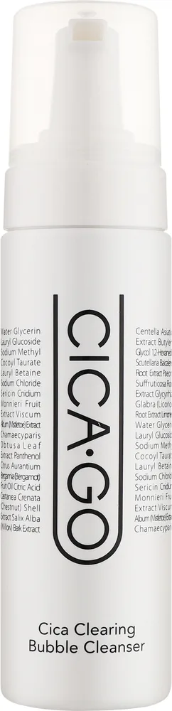 Isoi CICAGO Cica Clearing Bubble Cleanser мужская пенка для умывания лица с центеллой и шёлком, 200 мл