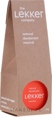 Натуральный крем-дезодорант без запаха The Lekker Company Neutral