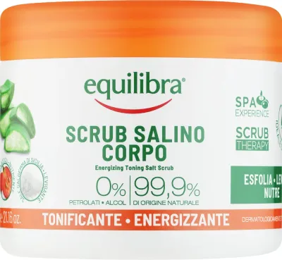 Скраб для тела Equilibra Energizing Toning Salt Scrub солевой тонизирующий, 600 г