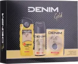 Набор для мужчин Denim Gold лосьон после бритья дезодорант и гель для душа 100+150+250 мл — фото 1