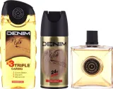 Набор для мужчин Denim Gold лосьон после бритья дезодорант и гель для душа 100+150+250 мл — фото 2