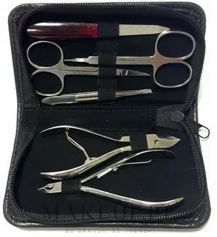 Маникюрный набор Surgana из 6 предметов в кожаном футляре на молнии