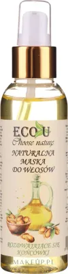 Маска для волос Eco U Choose Nature натуральная, для секущихся кончиков, касторовое, оливковое и аргановое масла, 125 мл