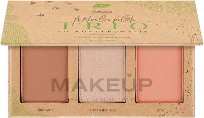 Палетка для контуринга лица Felicea Natural Trio Palette
