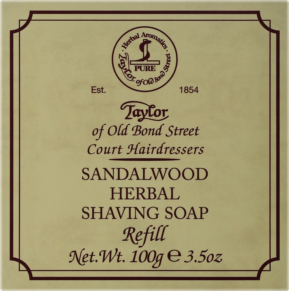 Мыло для бритья Taylor of Old Bond Street Sandalwood сандал сменный блок, 100 г