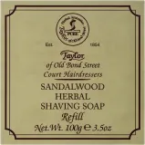 Мыло для бритья Taylor of Old Bond Street Sandalwood сандал сменный блок, 100 г — фото 1