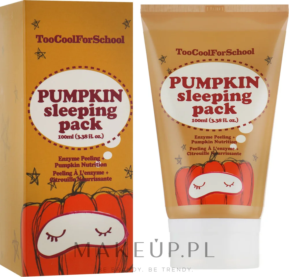 Too Cool For School Pumpkin Sleeping Pack — ночная маска для лица с экстрактом тыквы, 100 мл