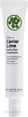 Крем для кожи вокруг глаз Too Cool For School Caviar Lime Hydra Eye Treatment увлажняющий, с шестью видами гиалуроновой кислоты, 30 мл