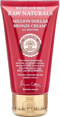 Крем для лица Recipe For Men RAW Naturals Million Dollar Bronze бронзирующий мужской 75 мл