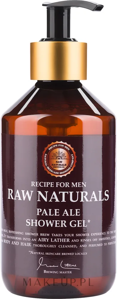 Гель для душа для мужчин Recipe For Men RAW Naturals Pale Ale Shower Gel, 300 мл