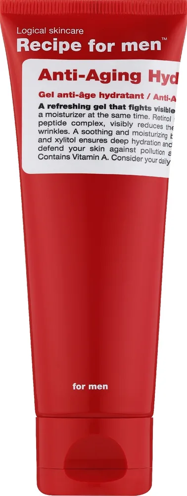 Гель для лица Recipe For Men Anti Aging Gel увлажняющий мужской 75 мл