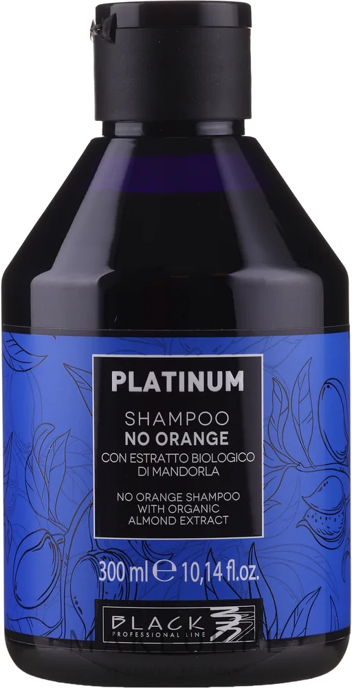 Black Professional Line Black Professional Line Platinum No Orange Shampoo With Organic Almond Extract - Шампунь Black Professional Platinum No Orange с экстрактом миндаля 1000 мл