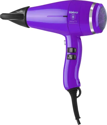 Фен для волос Valera Vanity Comfort Pretty Purple 2000 Вт с ионизацией, вес 425 г