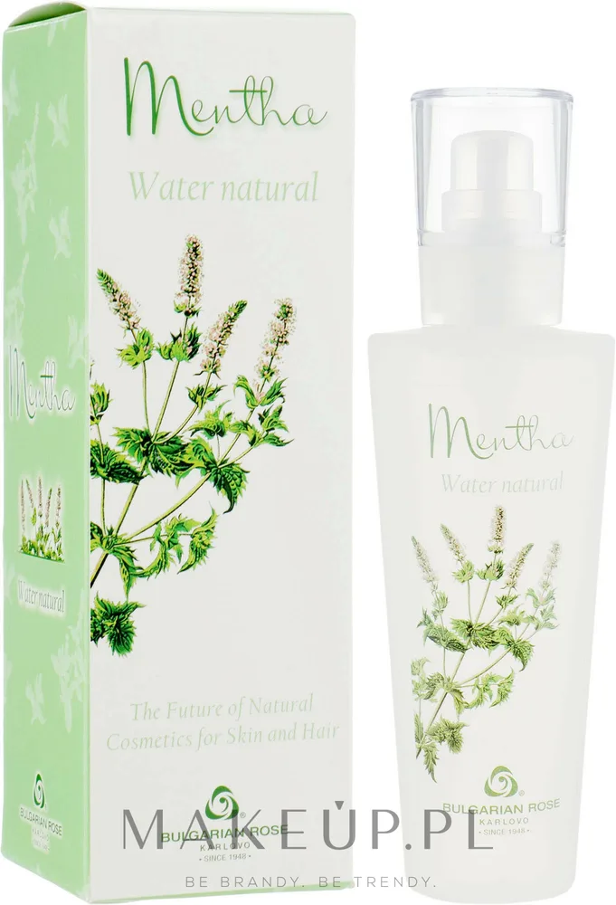 Мятный гидролат Bulgarian Rose Aromatherapy, натуральная мятная вода-спрей для лица, 160 мл