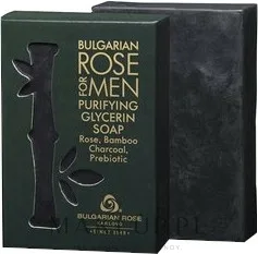 Мыло глицериновое очищающее Bulgarian Rose For Men мужское, 80 г