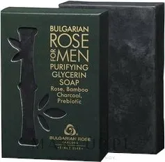 Мыло глицериновое очищающее Bulgarian Rose For Men мужское, 80 г