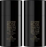 Набор для мужчин Bulgarian Rose For Men крем для лица и бальзам после бритья с розовой водой 2x50 мл — фото 2