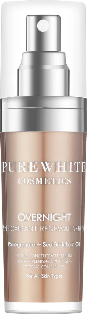 Pure White Cosmetics Pure White Cosmetics Overnight Antioxidant Renewal Serum - Сыворотка для лица Pure White Overnight Antioxidant Renewal ночная антиоксидантная 30 мл