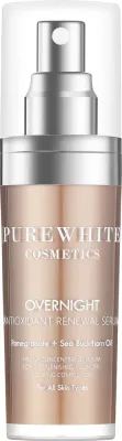 Pure White Cosmetics Pure White Cosmetics Overnight Antioxidant Renewal Serum - Сыворотка для лица Pure White Overnight Antioxidant Renewal ночная антиоксидантная 30 мл