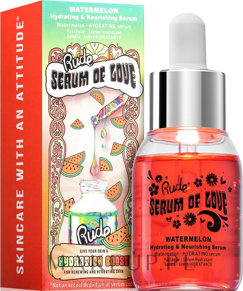 Сыворотка для лица Rude Cosmetics Serum of Love Watermelon увлажняющая с арбузом 30 мл