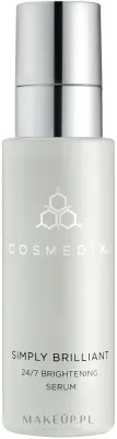 Сыворотка для лица Cosmedix Simply Brilliant 24/7 с красными водорослями и витамином C осветляющая 30 мл