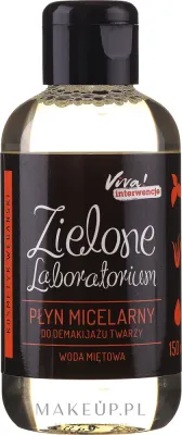 Zielone Laboratorium мицеллярная вода Мятная вода с алоэ для снятия макияжа для лица 150 мл