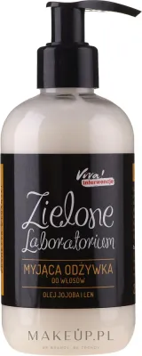 Очищающий кондиционер для волос с маслом жожоба и льном Zielone Laboratorium, 250 мл