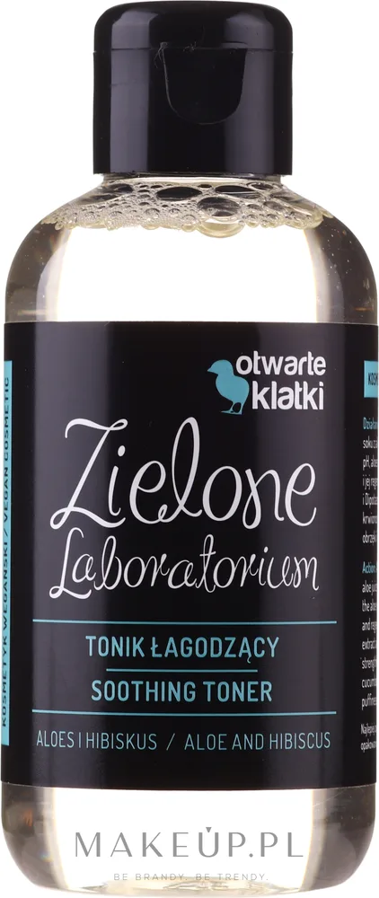Успокаивающий тоник Zielone Laboratorium с алоэ и гибискусом, 150 мл, для чувствительной кожи, веган