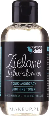 Успокаивающий тоник Zielone Laboratorium с алоэ и гибискусом, 150 мл, для чувствительной кожи, веган