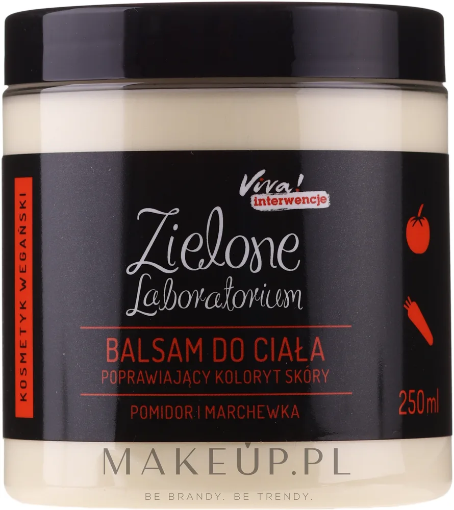 Zielone Laboratorium Zielone Laboratorium - Бальзам для тела для улучшения тона кожи Помидор и морковь