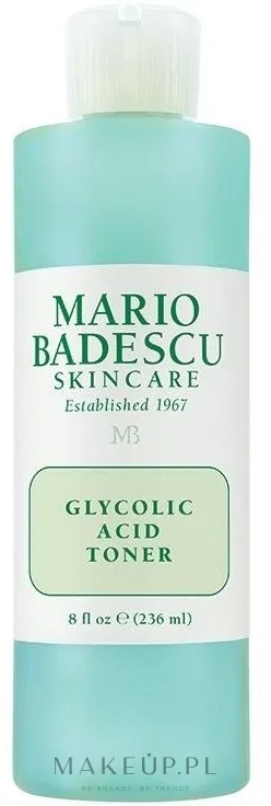 Тоник для лица Mario Badescu с гликолевой кислотой AHA, отшелушивающий, 236 мл, США