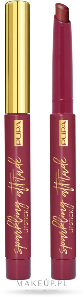 Помада для губ Pupa Sparkling Attitude Matt Effect матовая, оттенок 002 - Burgundy Attitude