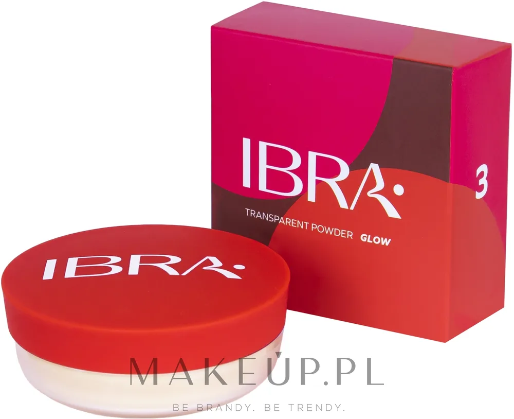 Рассыпчатая пудра-хайлайтер Ibra Glow Transparent Powder прозрачная, 12 г