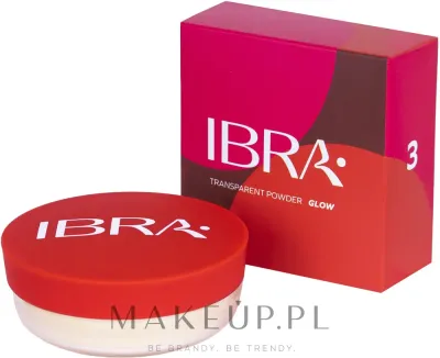 Рассыпчатая пудра-хайлайтер Ibra Glow Transparent Powder прозрачная, 12 г