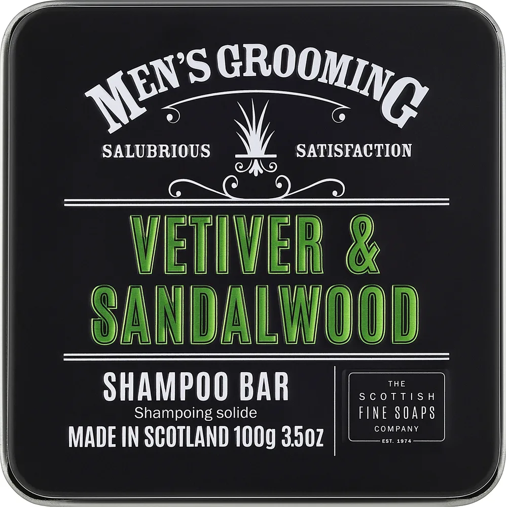 Шампунь в кости Scottish Fine Soaps для мужчин с вэтивером и сандалом 100 г