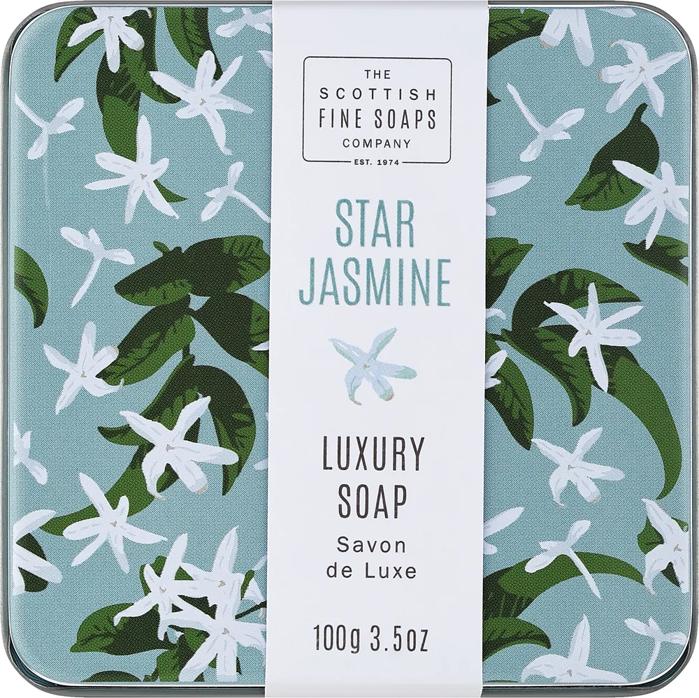 Мыло кусковое Scottish Fine Soaps Star Jasmine жасмин в жестяной банке, 100 г